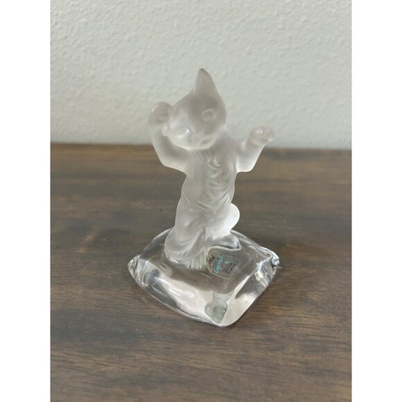 Vintage Goebel Crystal Cat Figurine - Picture 1 of 8
